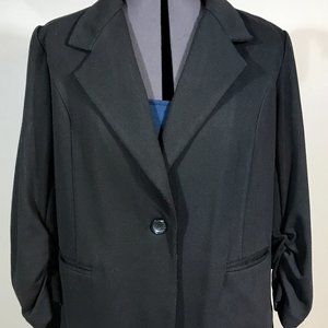 Christian Siriano Black 3/4 Sleeve Jacket